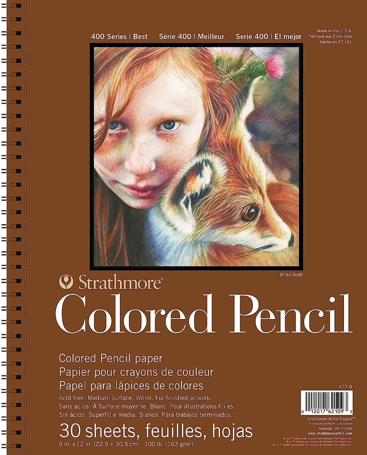 230527224617787_1 Strathmore Colored Pencil Spiral Paper Pad 9"X12"-30 Sheets -62477900 - Image 1